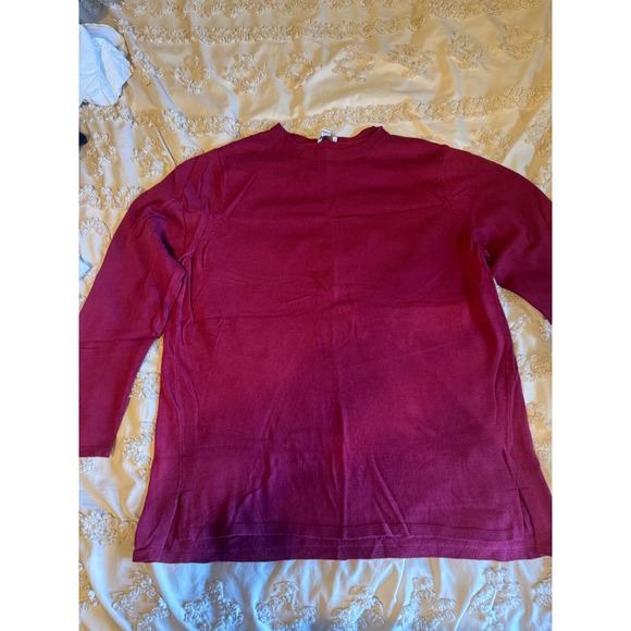 J. Jill Sweaters - J. Jill Womens Berry Pink Long Sleeve Knit Crewneck Tunic Sweater Size L